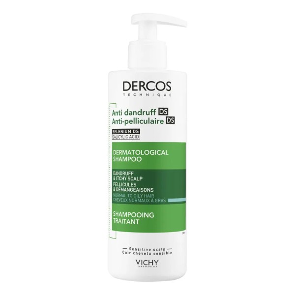 Shampoo Anticaspa Vichy Dercos Para Cabello Graso 390Ml