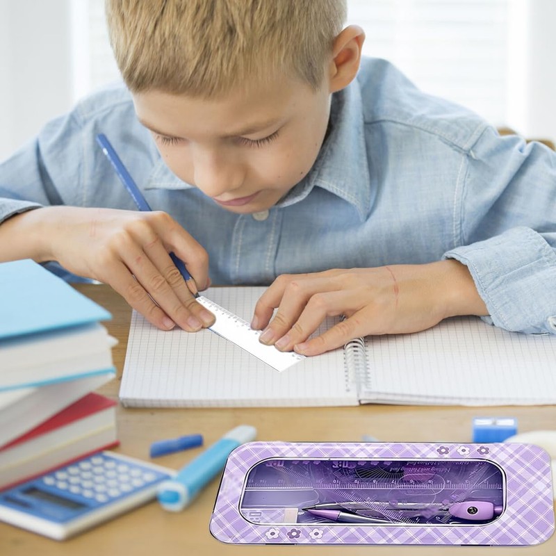 WUSJCOF Geometry Set Compass and Accessories for Primary and Secondary