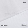Ribbed Knit Fabric Jersey Stretch Material Plain and Rib Pattern,