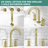 PARLOS 2-Handle Widespread 8 inch Bathroom Sink Faucet 3 Hole