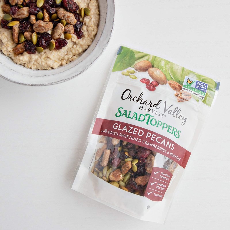 Orchard Valley Harvest Glazed Pecans Salad Toppers, 0.85 Ounce Bags