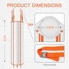 10 Ft Construction Trash Chute with Circular Top Steel Ring