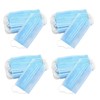 100PCS Blue Disposable Face Masks - 3-Ply Non-Woven Breathable &
