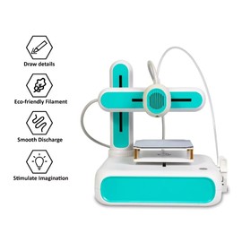 80 * 80 * 80mm Green Multifunctional 3D Printer for Creation and Education