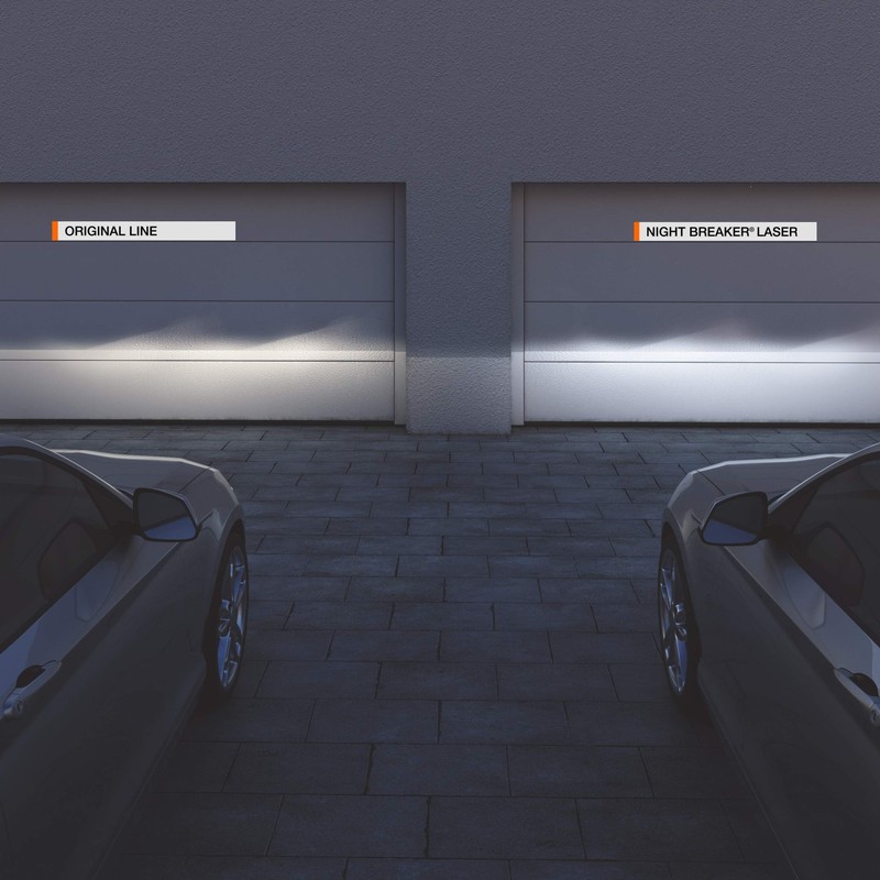 OSRAM NIGHT BREAKER LASER H7, +150% Brighter Halogen Headlight Lamp,