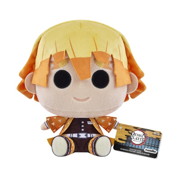 Funko Plush: Demon Slayer - 7" Zenitsu Agatsuma - Collectable Soft Toy - Birthday Gift Idea - Official Merchandise - Stuffed Plushie for Kids and Adults - Ideal for Anime Fans and Girlfriends