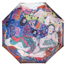 Galleria-The Maiden, Klimt Auto-Open/Close Large Portable Rain Folding Umbrella