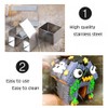 3Pcs Christmas House Cookie Cutter Set, Mini Ginger House Stainless