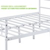 Geniqua Double Bed Queen Size Bed Frame Metal Platform Headboard