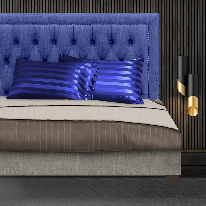 Stripe Satin Silk Pillowcase Pillow cover for Hair and Skin