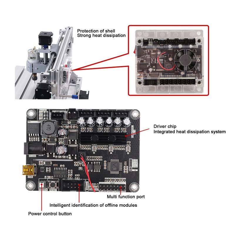 3 Axes GRBL Control Board USB Plug in Interface GRBL