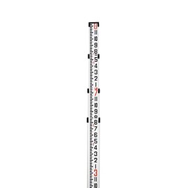 AdirPro Dual Sided Aluminum Grade Rod - 4 Section Telescopic Rod with Carrying Case (14 FT â Inches)
