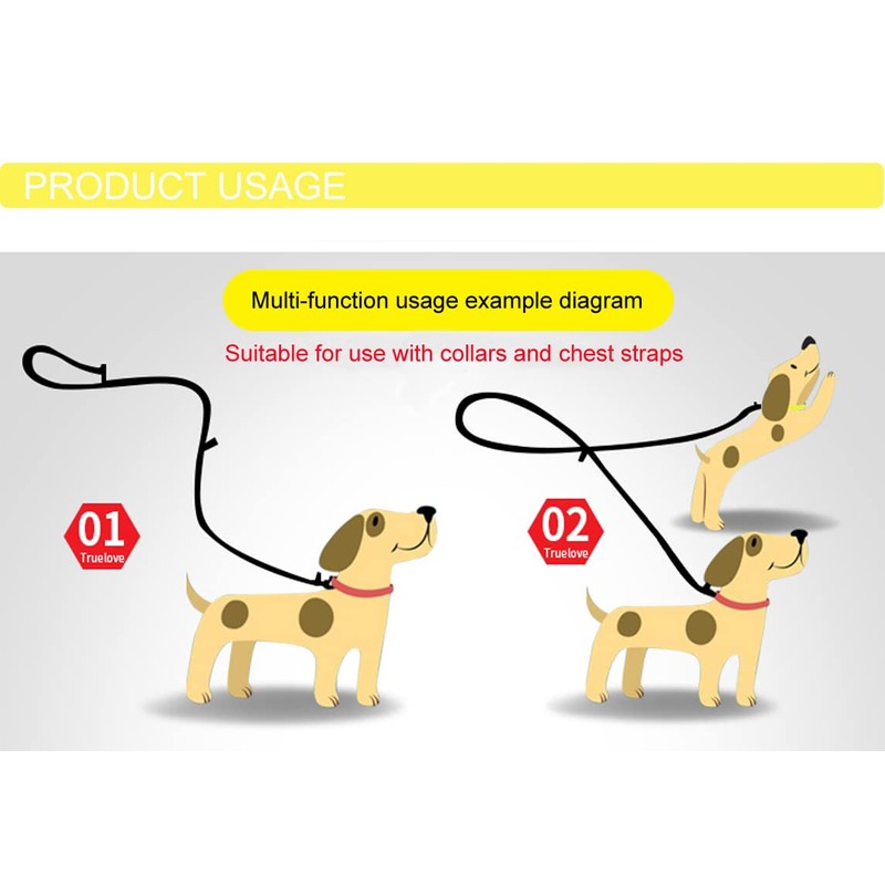 WINHYEPET True Love 7 In 1 Multi-Function Adjustable Dog Lead