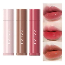 Kit De 3 Brillos Labiales En Barra Hidratantes Con Color