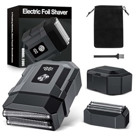 Mini maquinilla de afeitar eléctrica para hombres, afeitadoras eléctricas de alta calidad para afeitado suave, 3 hojas flotantes, afeitadoras eléctricas para hombres y maquinillas de afeitar IPX 7