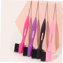 Outanaya 1set Portable Double-headed Eyebrow Comb Brush with Replacement for Women Practical Hair Edge Tool for Shaping Eyebrows and Bright Color Design