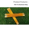 TRIWONDER Tent Pole 2 PCS - Aluminium Rod Tent Pole
