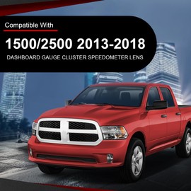 CROSSDESIGN Dash Board Gauge Cluster Speedometer Lens Compatible with Dodge Ram 1500 2500 2013-2018 68205928AA