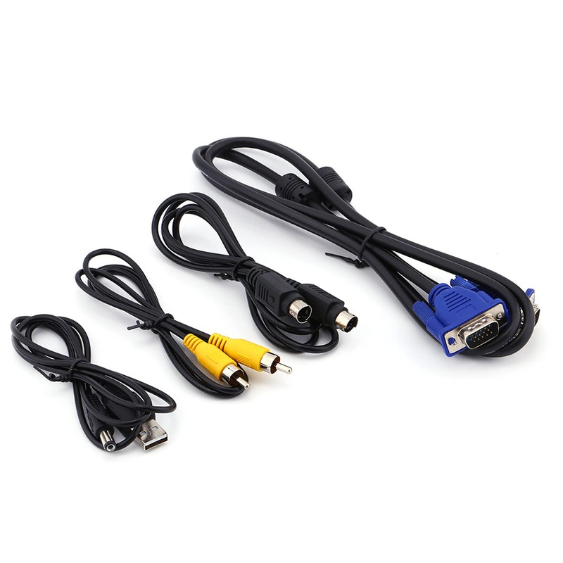 VGA to TV Composite Converter Box with Independent Adjustment for