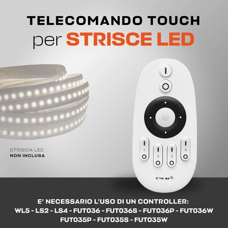 Mi-Light MiBoxer FUT007 RF Remote Control for WL5, FUT035S and