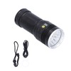 LED Flashlight XMT6 LED 15000lm USB Rechargeable IP65 Waterproof Outdoor
