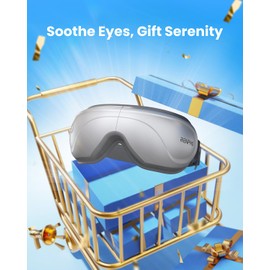 RENPHO Eyeris 2 Extended - Eye Mask with Heat for Migraines, Heated Eye Mask for Relax, Eye Care, Dry Eyes Mask, Eye Beauty Device for Eye Strain Dark Circles Eye Bags, Improve Sleep