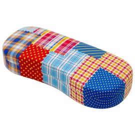 Pearl HO-3 Patchwork Glasses Case, Semi-Hard Case, Magnetic