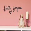 Hello Gorgeous Wall Decor 3D Wooden Hello Gorgeous Sign, Black