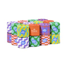 Who Gives A Crap | 100% Recycled Toilet Paper, 24 Rolls, 330 Sheets, Biodegradable & Ecofriendly, Soft & Strong, Virgin Tree Free, Bulk Toilet Paper