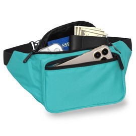 Teal Fanny Pack Belt Bag I Mens Fanny Packs for Women Fashionable - Crossbody Bag Bum bag Waist Bag Waist Pack - Hands Free for Hiking, Running, Travel, Waterproof and more