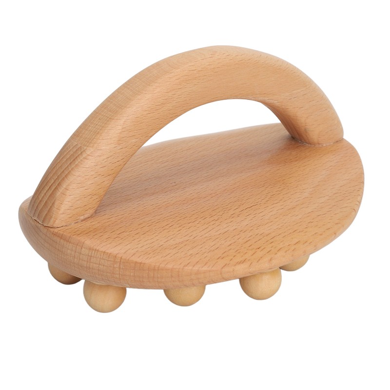 Wooden Body Massage Brush Muscle Relaxation Smoothing Beads Meridian Guasha