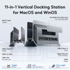 PULWTOP Vertical USB C Docking Station for MacBook Pro Air,
