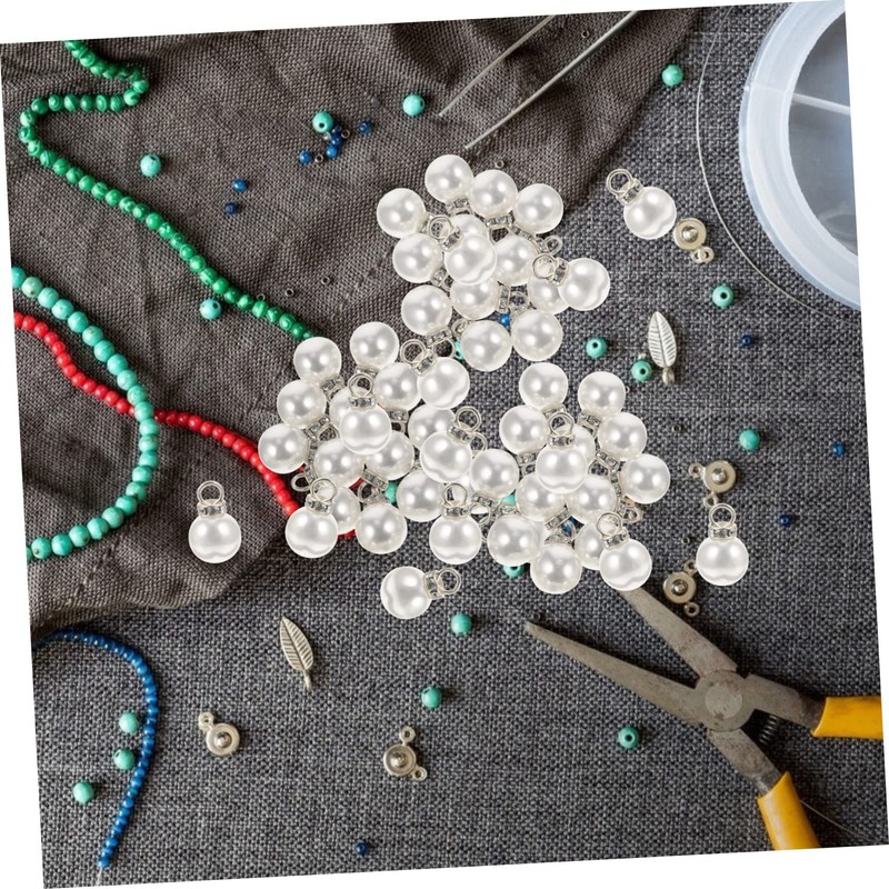 STOBOK 100pcs Imitation Charms for Jewelry Making Decorative Pendants for