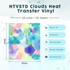 HTVSTD Tie Dye HTV Heat Transfer Vinyl 16pcs 12×10in Iron