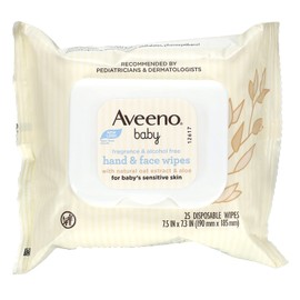 Aveeno Aveeno Aveeno Baby Wipes 25 Count Sensitive (4in), 25 Count