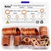 MuHize Copper Washers Kit 150PCS 8 Sizes - Metric Sealing