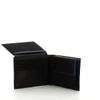 Piquadro PQ-RY Leather Wallet 13 cm, black, 36 EU