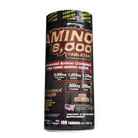 L AMINO 8,000 Tableta masticable de aminocidos libres hidrolizados, taurina, L-carnitina, L-glutamina.                                                