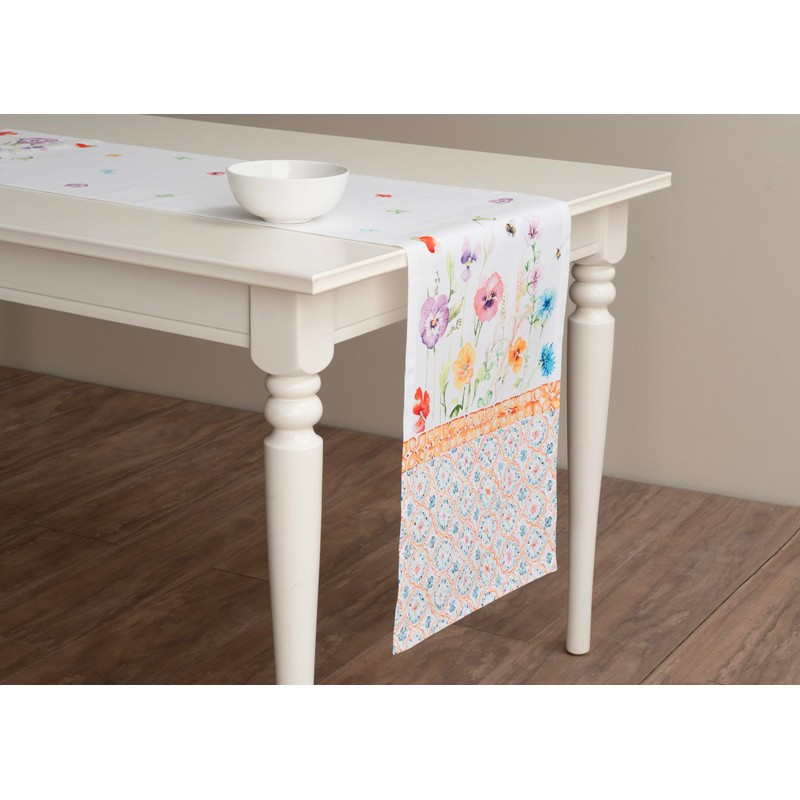 Maison d' Hermine Tablerunner 100% Cotton Table Runner Decorative Washable