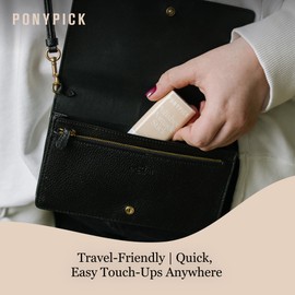 Pony Pick THE Polished Pomade Stick | Strong Hold, Natural Shine & Frizz Control Hair Wax Stick | Defines Style & Flyaway Hair Tamer Stick | Travel-Friendly, Paraben-Free, Cruelty-Free 0.5oz/15g