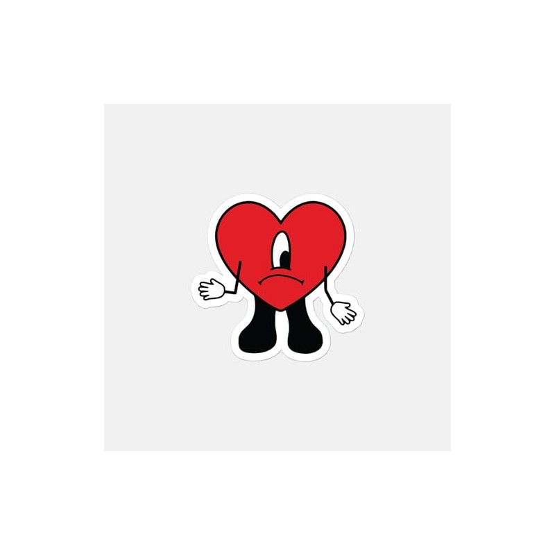 Bad-Bunny Sticker, Decal for Cars, Trucks, Walls, Windows, Laptops, Waterproof,