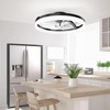 ropelux Ceiling Fans with Lights, Low Profile Ceiling Fan with