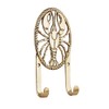 NKlaus Brass Double Hook Lobster Design 9x17x3cm - Nautical Coat