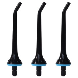 Flosser Replacement Tips for Hangsun, Nicwell, COSLUS, INSMART Water Flosser, Oral Irrigator Jet Tip Nozzel Black, 3 Pack