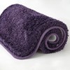 MIULEE Dark Purple Bathroom Runner Rugs, Soft Absorbent Microfiber Long