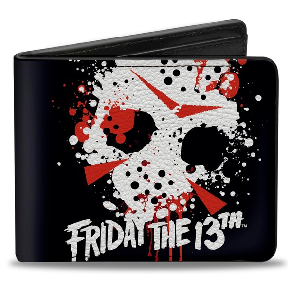 Wallet Bifold PU Friday the 13th Jason Mask 5 Splatter