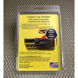 Colorado State Flag 3D Domed CAR Emblem Badge Sticker Chrome Metal Round Bezel