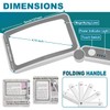 Rechargeable Magnifying Glass with Light for Reading, 5X Large Page