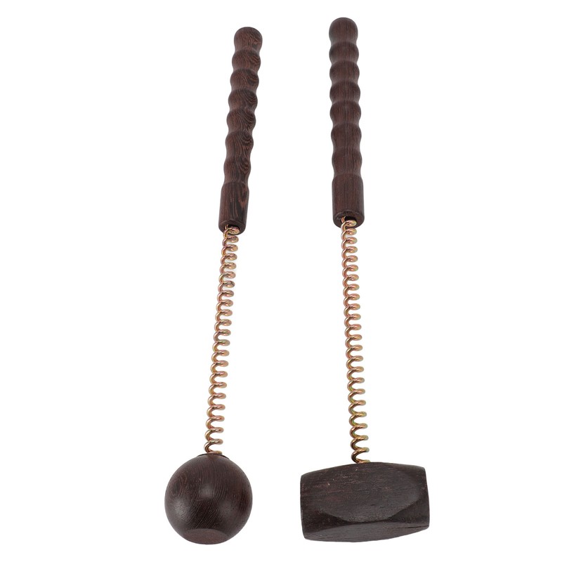 2pcs Percussion Ball Hammer Massager Chicken Wings Wood Reduce Fatigue