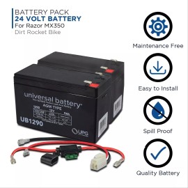 MSP 24 Volt Battery Pack for Razor MX350 Dirt Rocket Bike (9 Ah, Versions 33+)